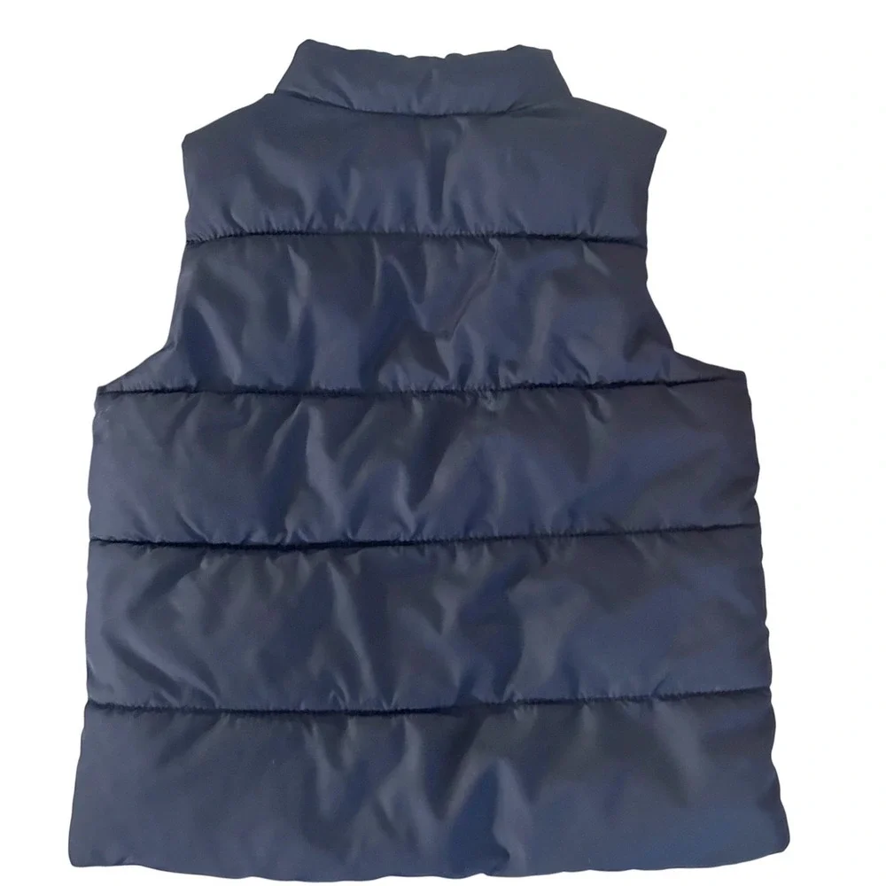 Old Navy Puffer Vest Navy Blue Sz. 3T Water Resistant Padded Zip‎ Front Pockets